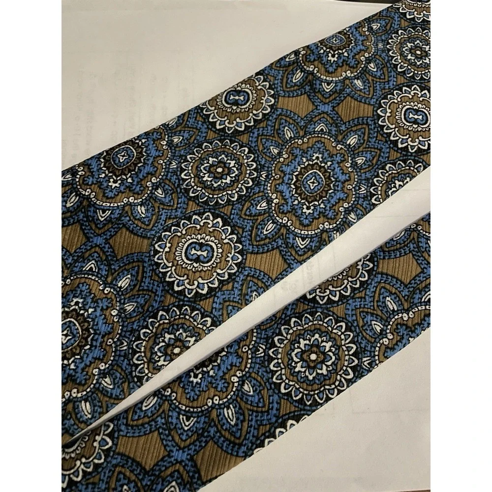Vintage‎ 1960s Longchamps Tie - Hughes/hatcher- Bold Mod Geometric Stripes